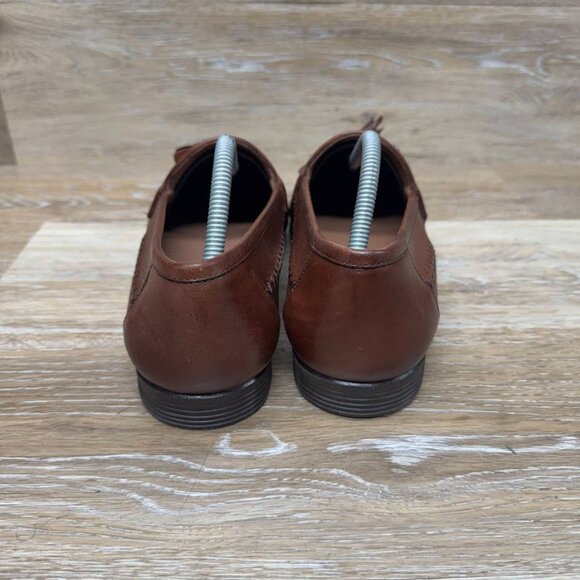 Georgio Brutini Naples Brown Leather Loafers Men's Size 10 - Picture 3 of 7
